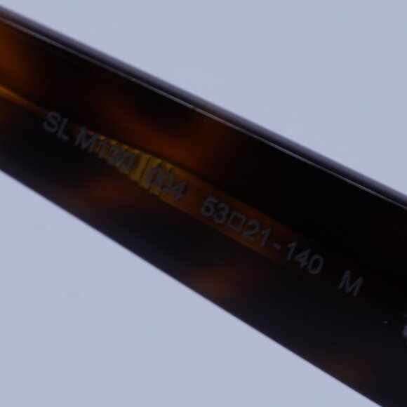 Saint Laurent SLM130 004 Sunglasses Havana Rectangle Frame, Nicotine Lenses - Picture 6 of 12